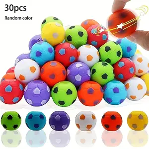 10/30 pcs Mini Finger Spinner Soccer Toys, Assorted Colors, Creative Fidget Spinner Capsule Toys for Kids, Perfect for Classroom Rewards, Birthday Gifts for Boys and Girls, Football Party Favors, Random Colors