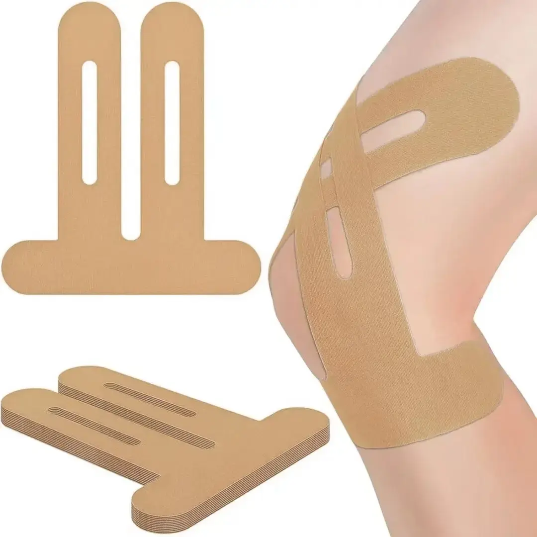 Tape For knee pain Precut Kinesiology Knee Tape 10pcs Hypoallergenic Athletic for Knee Pain Knee Tape for Knee Pain Relief Pre Cut Knee Support & Stability, Pain Relief – Breathable professional sport original cotton  Knee Tape