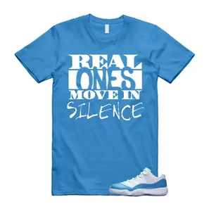 Tee Matching University Blue 11 Sneaker, Blue White Outfit Shirt, Sneaker Match Graphic Tee, University Blue Style T-Shirt, Casual Unisex Cotton