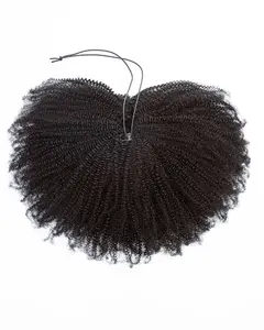 Afro Curly Half Wig Human Hair 3 In 1 Seamless Flip Over Half Wigs Human Hair Glueless Wear and Go 200 Density Beginner Friendly Drawstring...