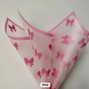 Pink Bows Floral Paper for Gift Wrapping and Decorations