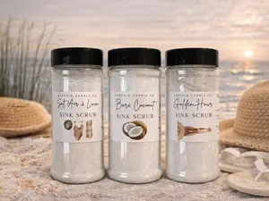 Summer Sink Scrub | Makes Your Sink Shine + Smell Amazing | Non-Toxic Powder Cleaner | Kitchen & Bathroom Scrub