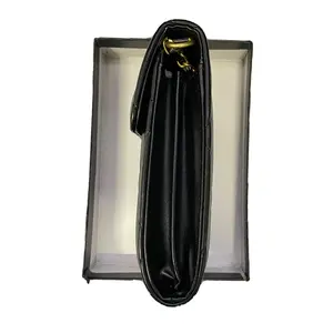 Chain Strap Womens Crossbody Bag Long Flap Wallet Phone Purse Black Gold Magnetic Snap Multi-Card TikTok Light Luxury Viral