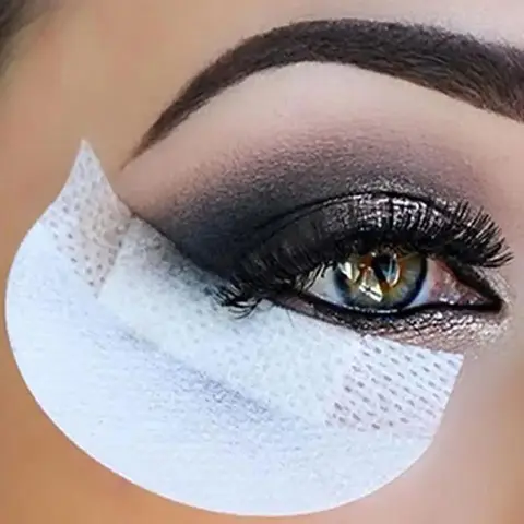 50pcs Eyeliner Shield for Eyeshadow, Disposable Lint-Free Pads, False Eyelash Extension Cosmetic Makeup Tool, Protective Eyeshadow Shields, Beauty Makeup Tool