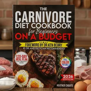 Carnivore Diet Cookbook for Beginners on a Budget | 120-Day Meal Plan, Easy Meat Recipes, Smart Grocery Guide