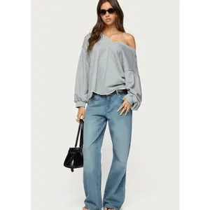 EDIKTED Raelynn Washed Low Rise Baggy Jeans