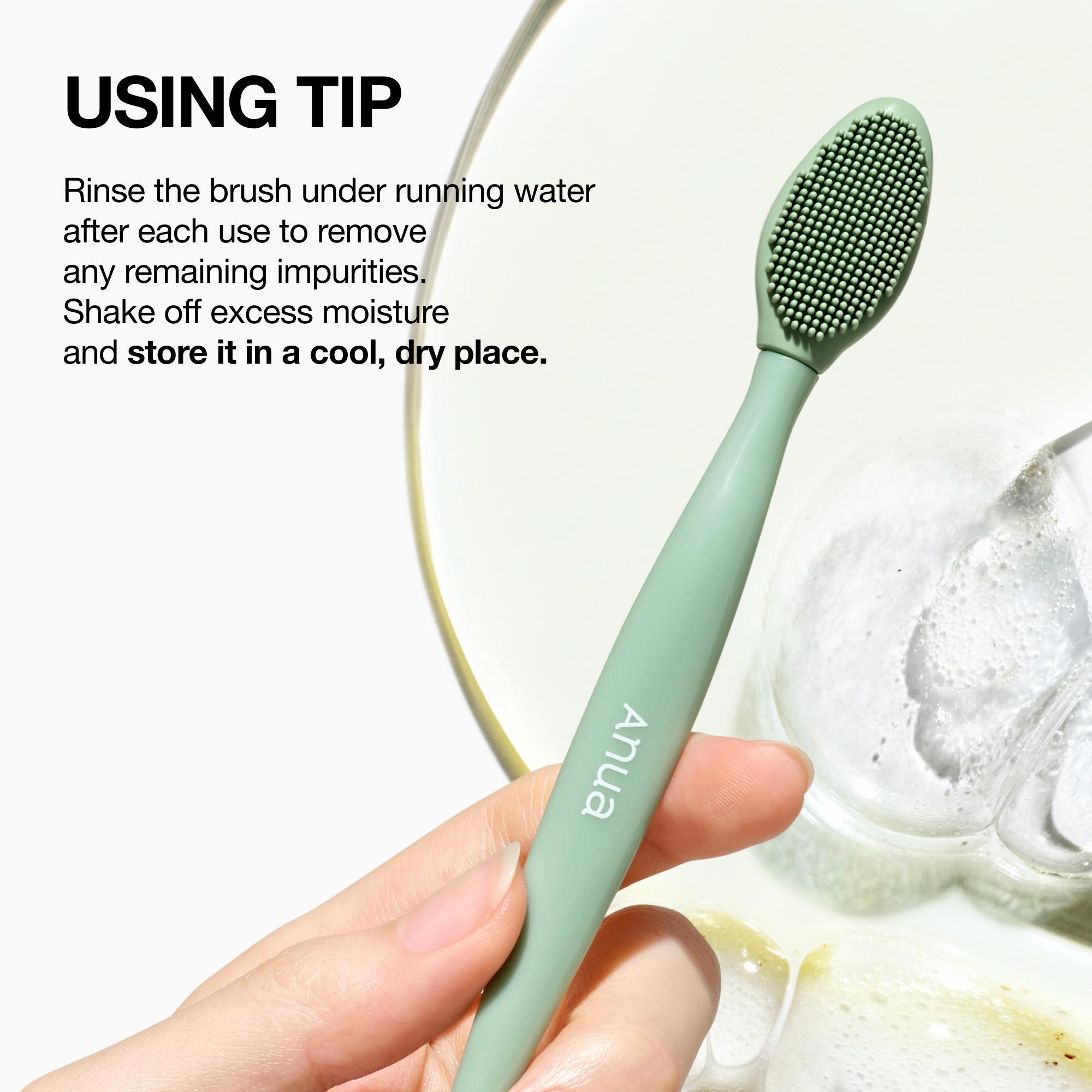 [Anua] 3-in-1 Multi Pore Brush, Silicone Facial Cleansing Brush for Deep Pore Cleansing and Exfoliating, Blackhead Removal, Gentle Face Massage Tool, Double Cleansing Massaging Kit