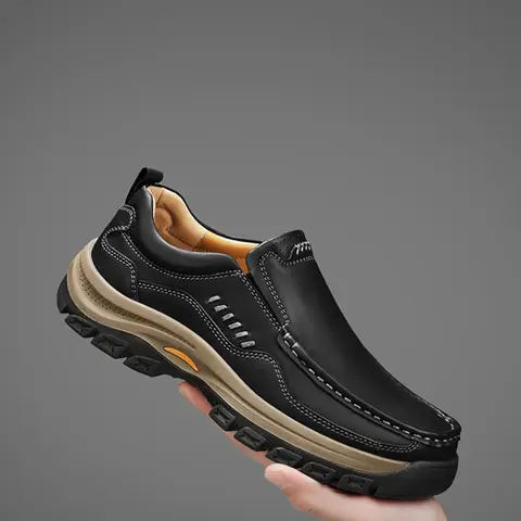 Men's Handmade Fashion Loafers, Trendy Low-Top Flat Business Casual Shoes, Smart Casual Shoes, Versatile Shoes, Suitable for Office Outdoor Sports Driving, Comfortable Durable Anti-Slip