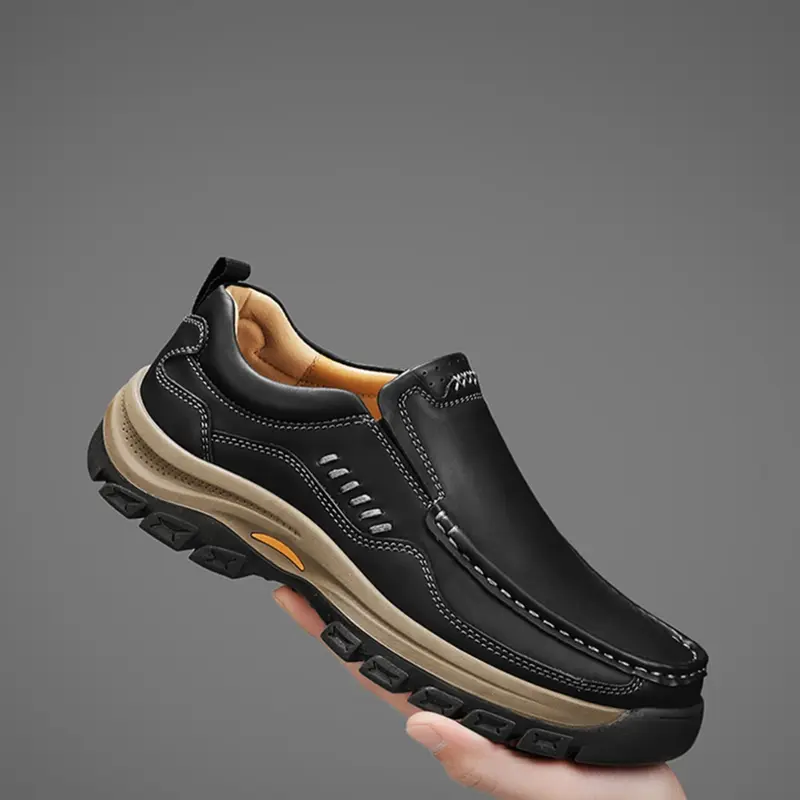 Men's Handmade Fashion Loafers, Trendy Low-Top Flat Business Casual Shoes, Smart Casual Shoes, Versatile Shoes, Suitable for Office Outdoor Sports Driving, Comfortable Durable Anti-Slip
