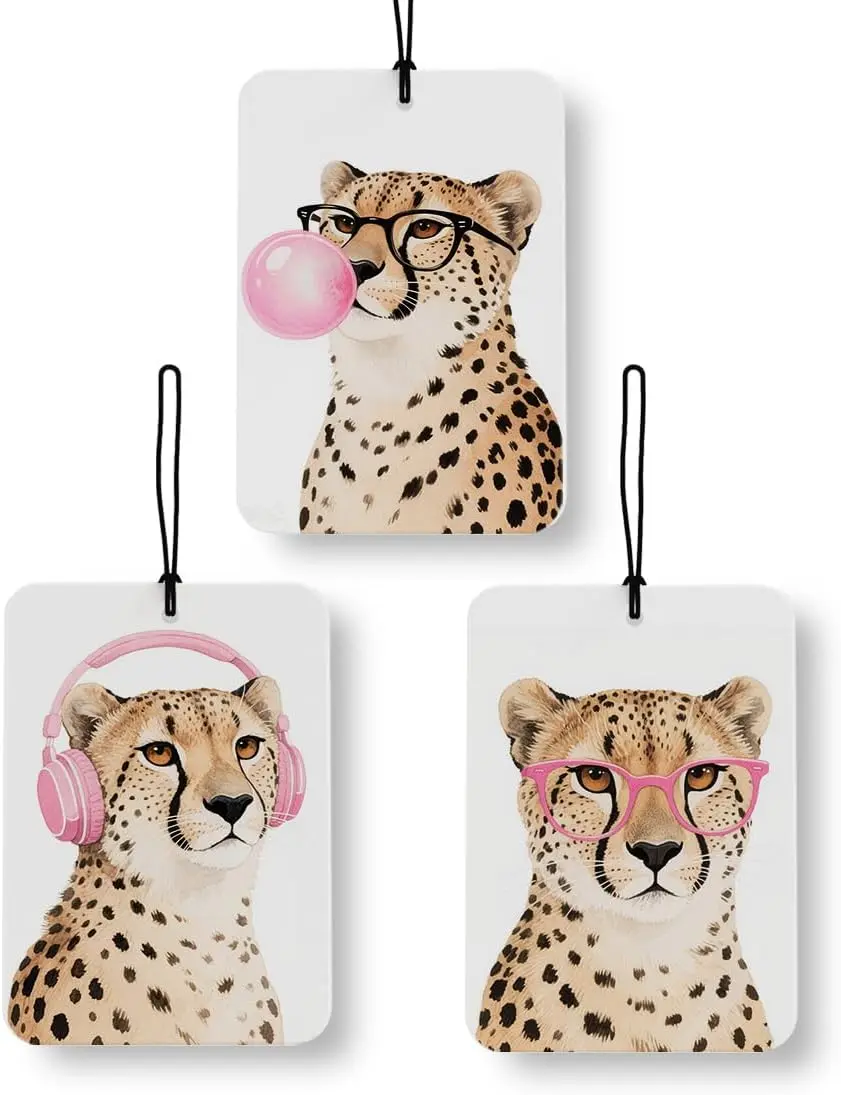 preppy air fresheners-pink leopard