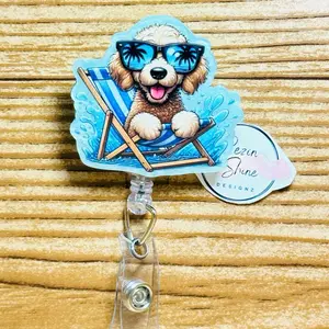 Dog Badge Reel