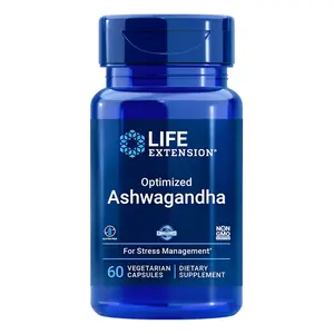 Cortisol Supplement Women, Ashwagandha cortisol reducer, Supports Calm, Relaxation, Focus, Stress & Mood Health, Life Extension Healthcare Fitness