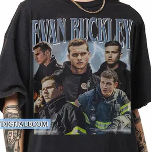 Vintage 90s Graphic Style Evan Buckley T-shirt, 911 Show Shirt, TV Evan Buckley Vintage tshirt, Gifts For Man and Women Unisex T-shirt