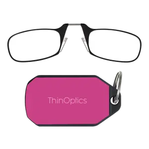 Readers + Fuchsia Fedora Keychain Case