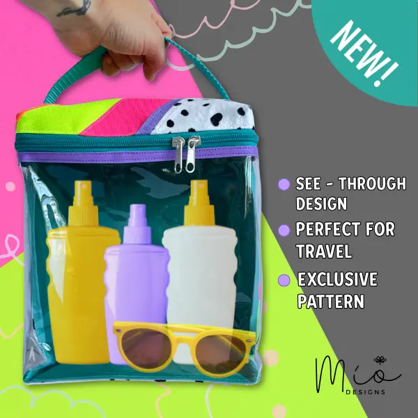 Neon Toiletry Bag Organizer. Handmade Large Travel Cosmetic Case. Colorful Makeup Storage Bag for Shampoo, Sunscreen, Bathroom Organizer
