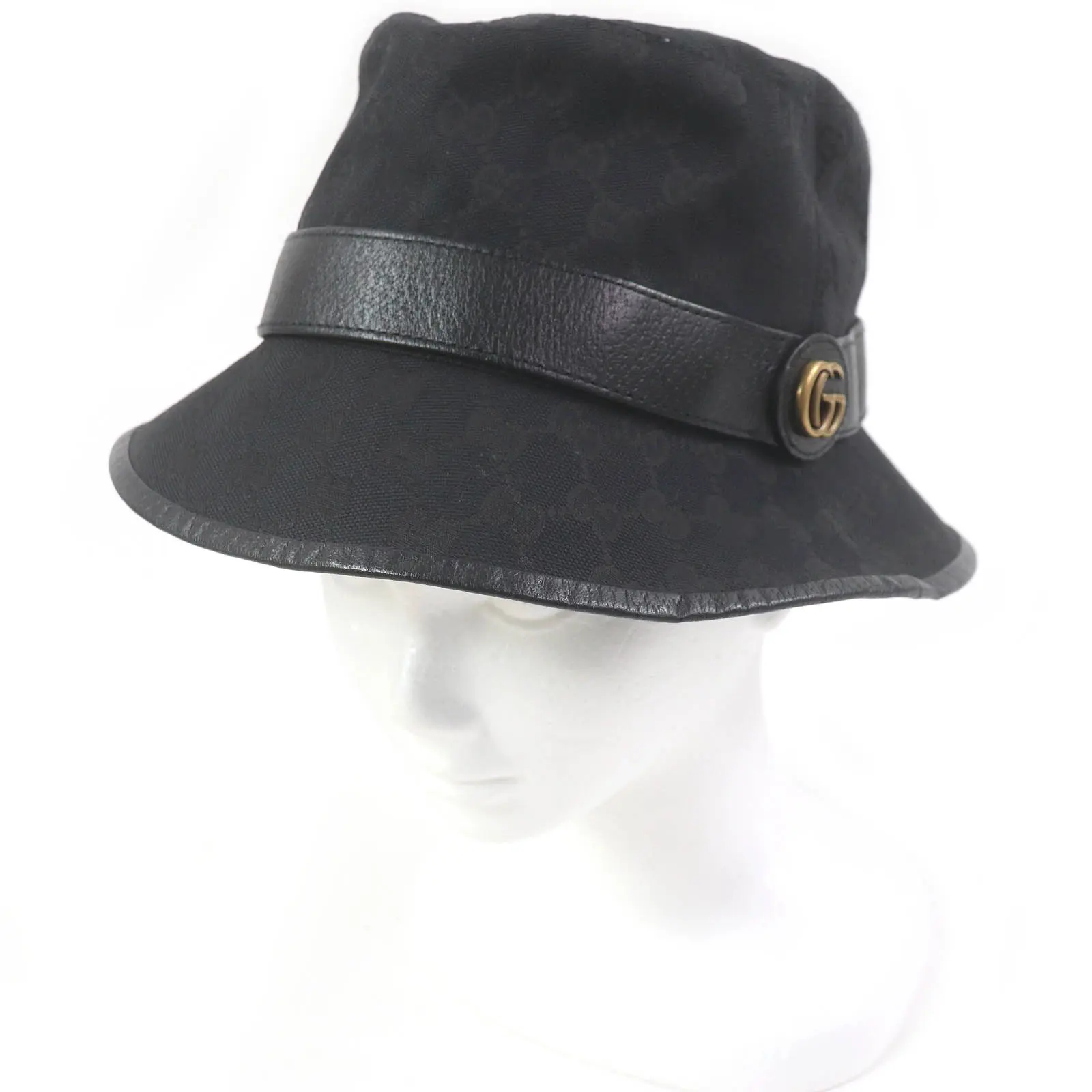 Pre-owned GUCCI Cotton Small Leather Goods GG Canvas Polyester Bucket Hat