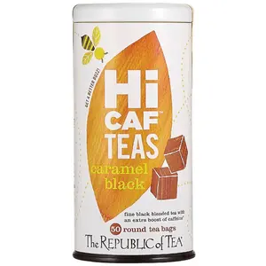 The Republic of Tea - HiCAF Caramel Black Tea, 50 Tea Bags, Rich High-Caffeine Premium Black Tea The Republic of Tea - HiCAF Caramel Black Tea, 50 Tea Bags, Rich High-Caffeine Premium Black Tea
