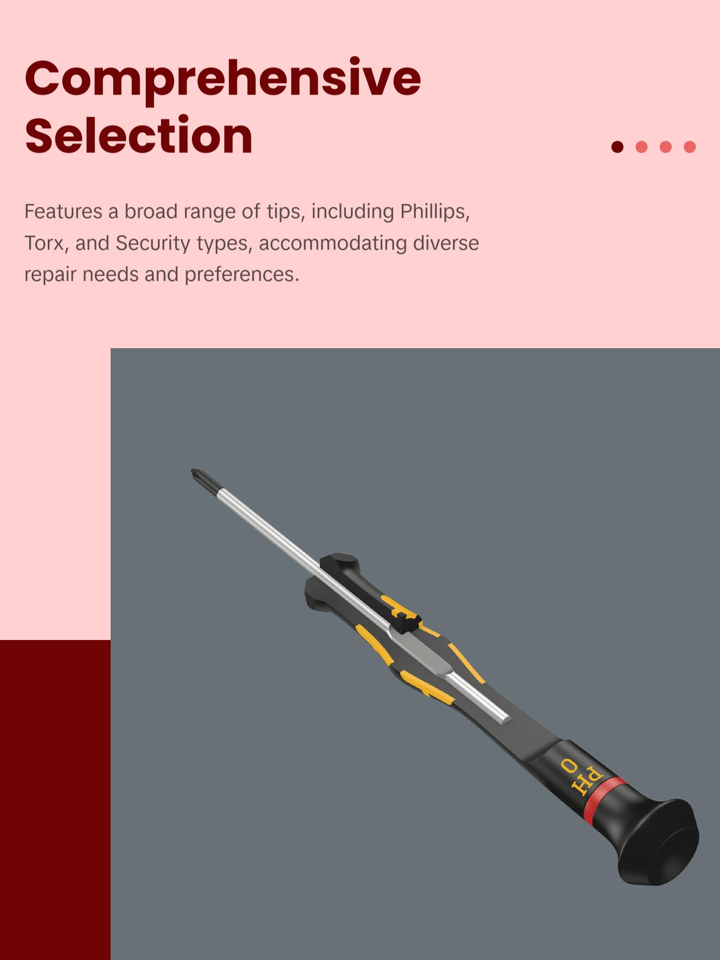 Wera Kraftform Micro ESD Big Pack 1 Screwdriver set for electronic applications, 25 pieces