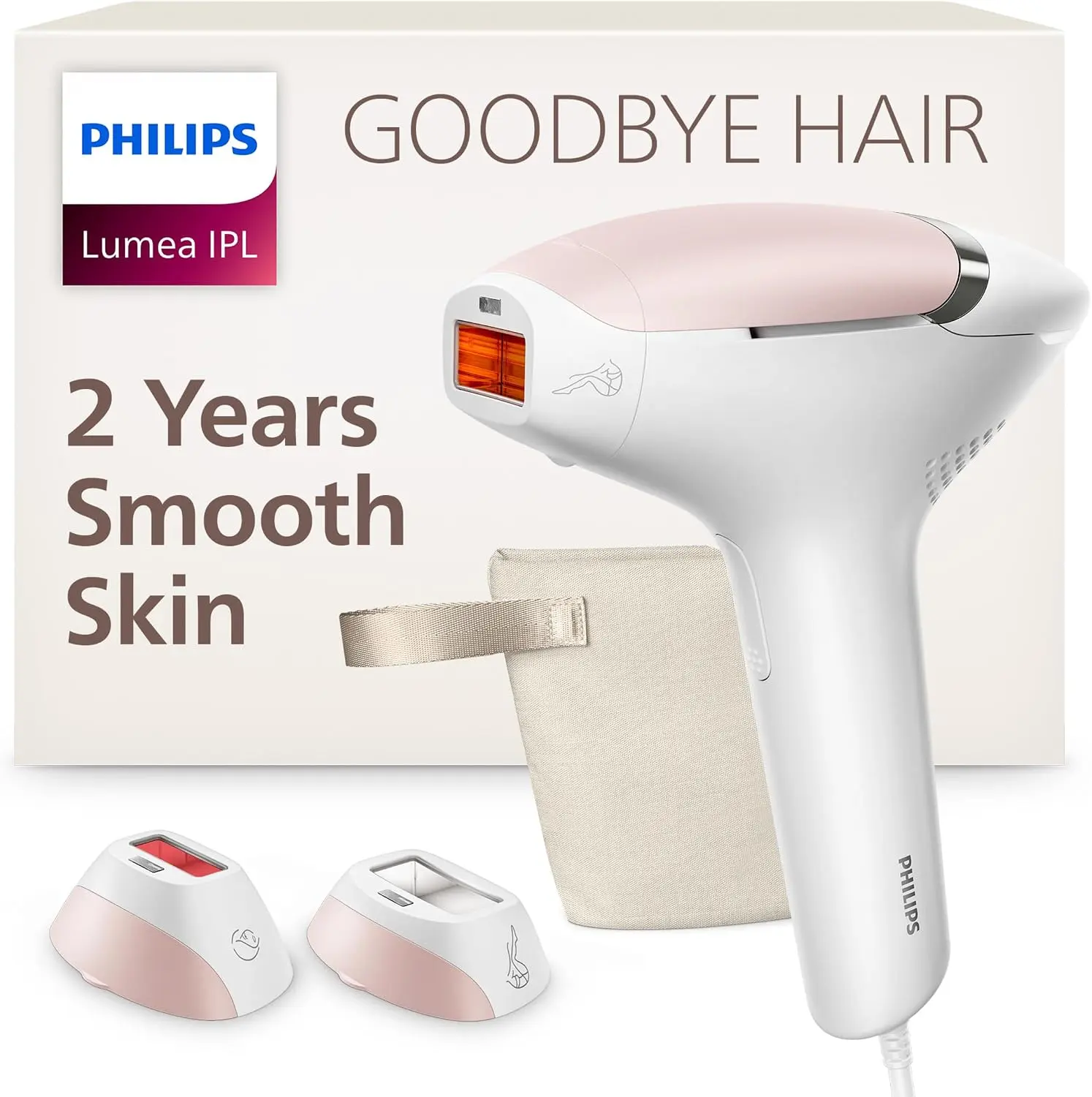 Philips Lumea IPL — Salon-like Laser Hair Removal, Permanent Hair Reduction Device