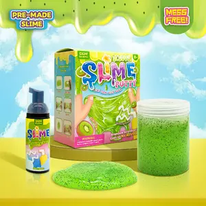 DLMdilemu Kiwi Foam Slime Science Experiment Toy for Primary School Students DIY Handicraft Educational Gift Fun Creative Hands-On Learning Squishies Decompression Squeeze Dumpling Squishy