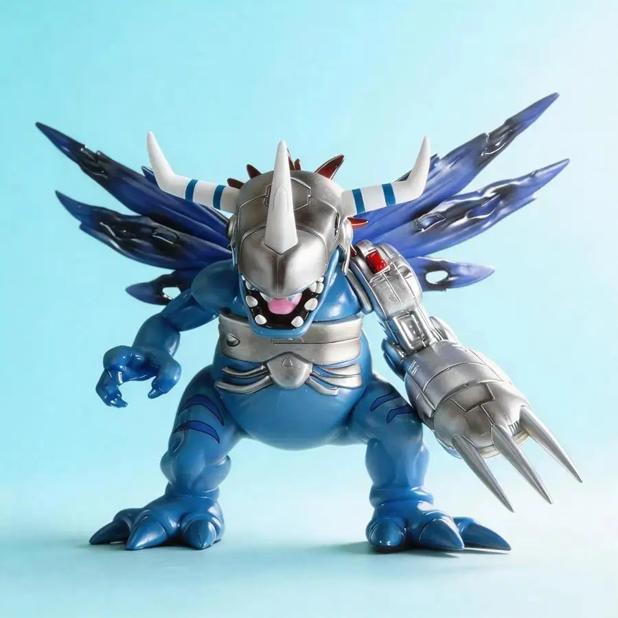 Digimon Adventure MetalGreymon 17cm Anime Figure Statue Model High Quality Detailed Craftsmanship