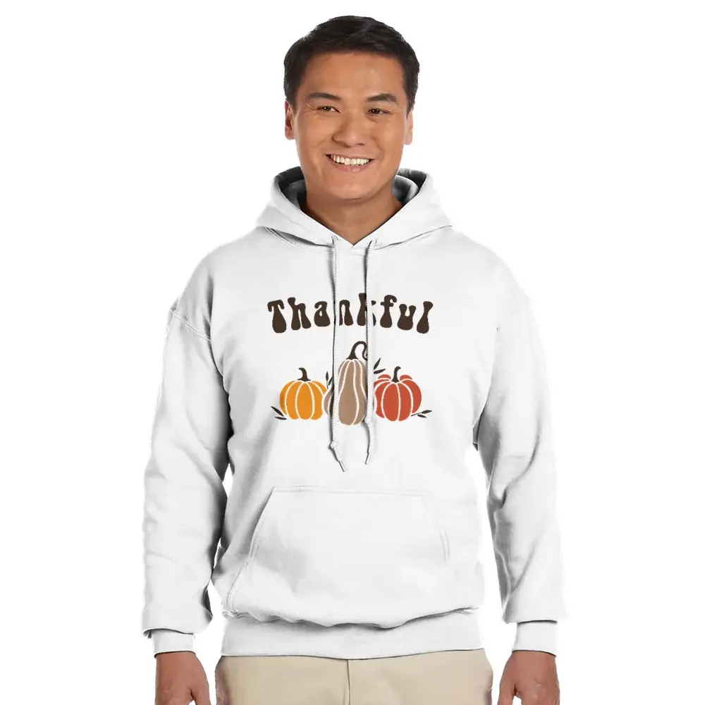 Classic Unisex Pullover Hoodie | Gildan® 18500 | Cozy Heavy Blend White Hoodie