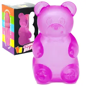1/4 counts Gummy Bear - Cute Sensory Fidget Toy with Jelly-Like Filling, Squeeze Toys, Stress Toys, Stress Relief Toys, Fidget Toy, Birthday Gifts, Gift Bag Stuffing