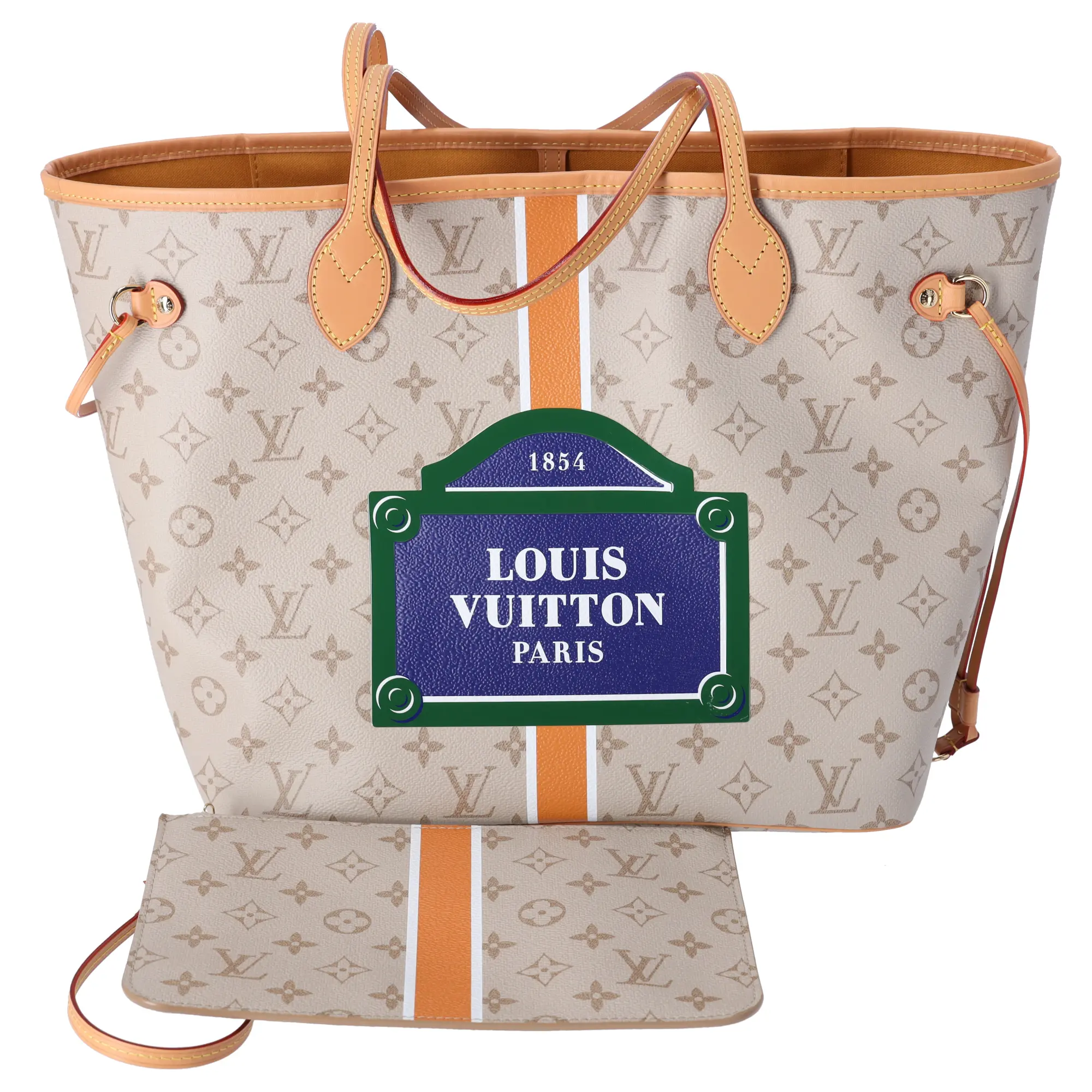 Pre-owned Louis Vuitton Canvas Tote Bags Neverfull MM Tote Multicolor Monogram M23501 Collection Line Limited Edition