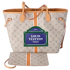 Pre-owned Louis Vuitton Canvas Tote Bags Neverfull MM Tote Multicolor Monogram M23501 Collection Line Limited Edition