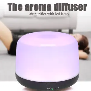 The Perfect Gift 7-Color Changing Essential Oil Diffuser with Remote, 500ml, Silent Operation, Complete with 3 Relaxing Essential Oils