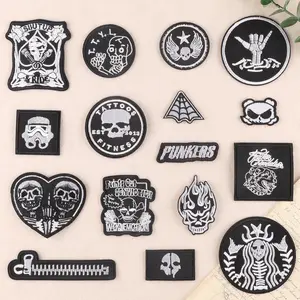 10pcs Colorful Embroidered Patches DIY for Clothes Hats Bags, Vintage Sew-on Badges for Repair or Decoration