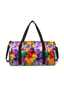 Tie-dye pattern printed large-capacity travel duffel bag, portable storage bag, Multifunctional Travel Bag