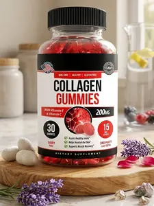 Collagen Gummies for Men & Women Supplement | Nature Made Gummies - 1000mg of Hydrolyzed Collagen, Vitamin C, Selenium & Biotin, Strawberry Flavor - 30 Count