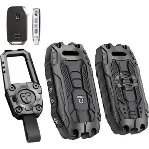 Key fob Case Cover with Keychain Fits for Kia Cerato Ceed Forte NIRO Sorento Seltos Sportage Soul Telluride 5 Button Key