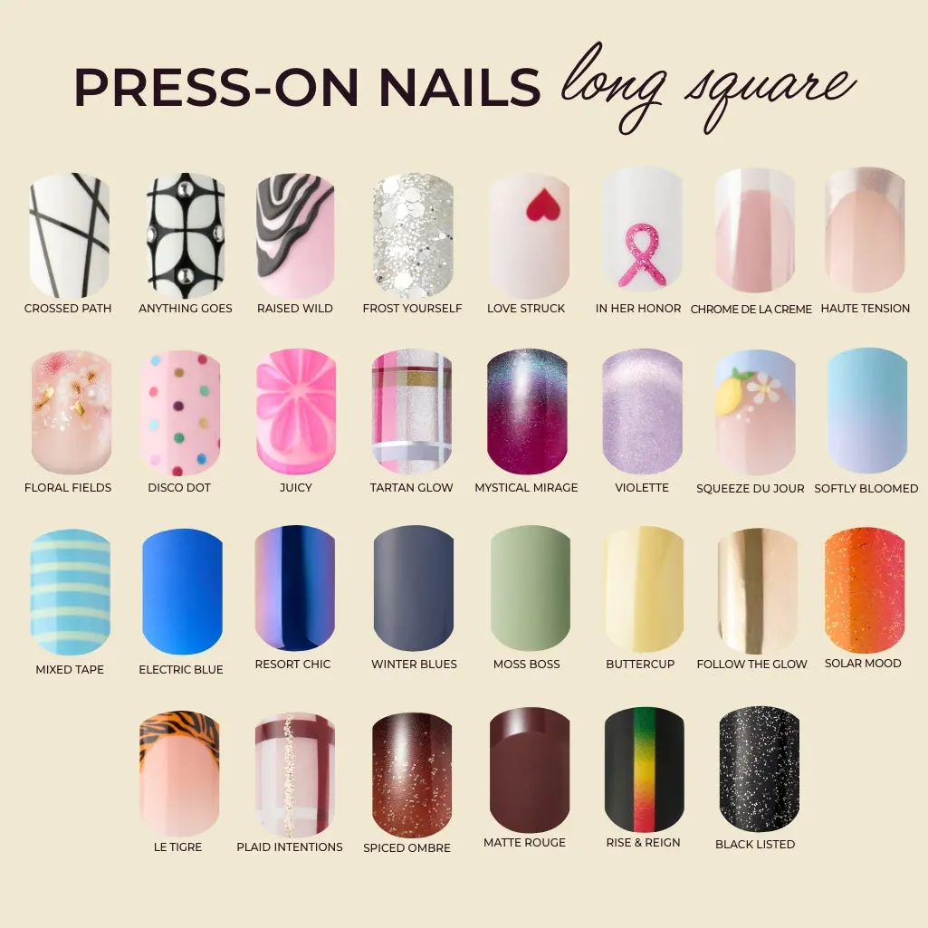 Kleo Kolor Long Square Collection Press-On Gel Nails, Diy Nails, Gel Nail Art