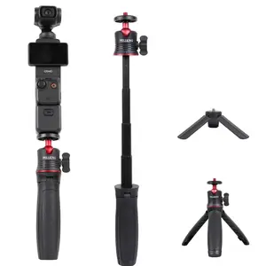 PellKing Tabletop Tripod and Selfie Stick Tripod Kit for DJI OSMO Pocket 3 2 Camera and DJI OSMO Nano,DJI Osmo Action 6 5 Pro 4,Insta360 Accessories