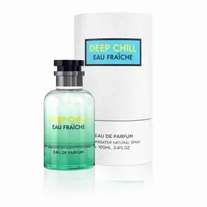 Deep Chill Perfume 100 Ml - Aromatic-Fruity Fragrance with Intense Freshness and Natural Softness Menthol Citrus Blackberry Notes