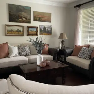 Solid Color Sofa Cover, Modern Non-Slip Dustproof Sofa Slipcover and Protector for Living Room, Home Decor