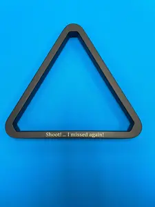 8-Ball Rack "Shoot!...I missed again!" Custom Engraved 8 ball rack