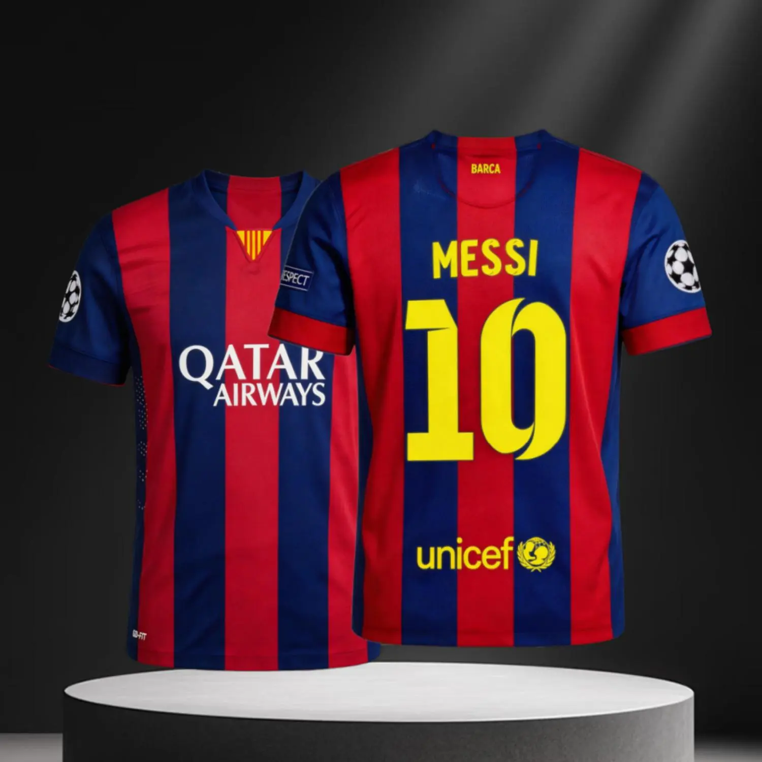 10 11 Home and Away Long and Short Sleeve Retro Jersey 10# Messi Fan Edition Soccer Jersey