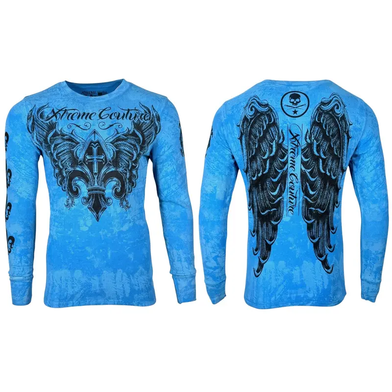 Xtreme Couture by Affliction Men's Thermal Shirt Faith to Rise