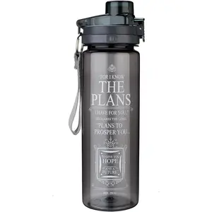 The Plans in Black Plastic Water Bottle - Jeremiah 29:11