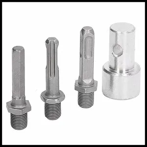 3Pcs Hammer Drill to Core Drill Adapter Set, SDS Plus/SDS Max/Hex Shank to 1/2" Thread Converter, Water Drill Bit Connector for Concrete Drilling