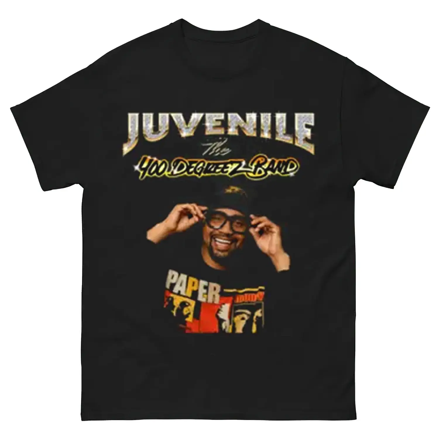 Juvenile Rapper Graphic T-Shirt – Vintage Hip Hop Streetwear Tee for Men & Women – 90s Rap Icon Unisex Black Shirt, Urban Fashion Gift