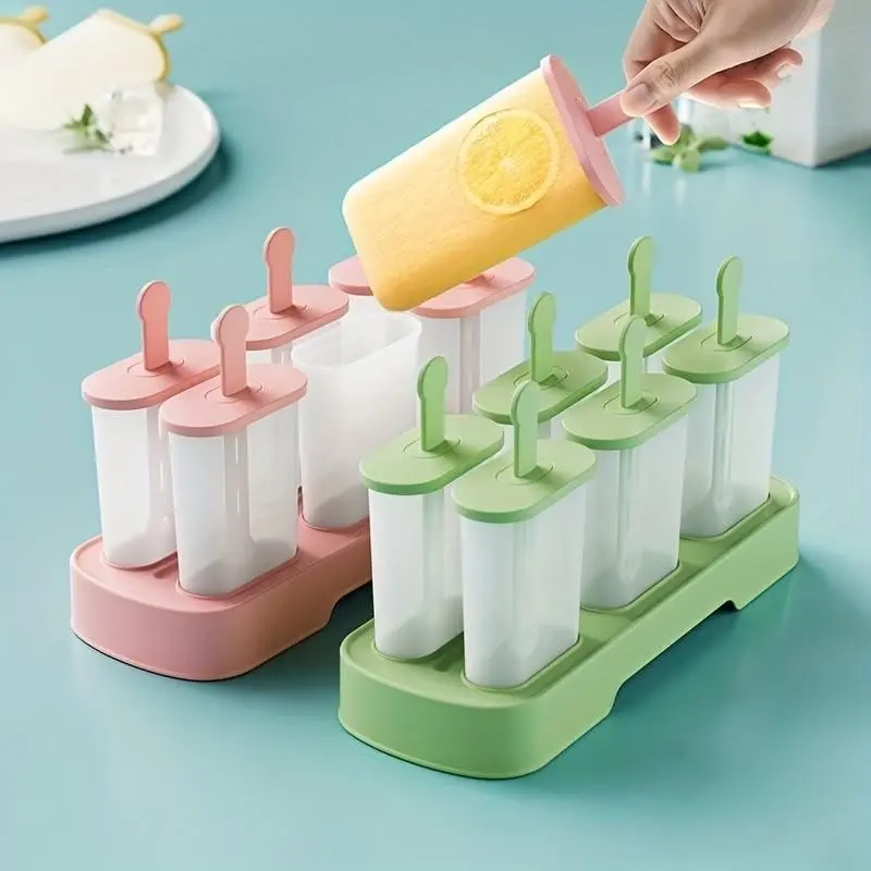 Homemade Popsicle Maker, DIY Ice Cream Mold, 6-Hole Design, Ideal for Sorbet & Frozen Treats, Perfect for Home Use