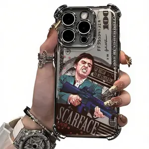 Popular Classic Movie Cool Money S-ScarfaceS Creative Phone Case Suitable for iPhone 17,16,15,14,13,12,11,Pro,Max,Plus Phone Cover