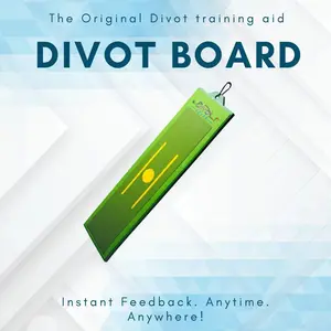 The Divot Board - Patented Swing Path Trainer Golf Accessory