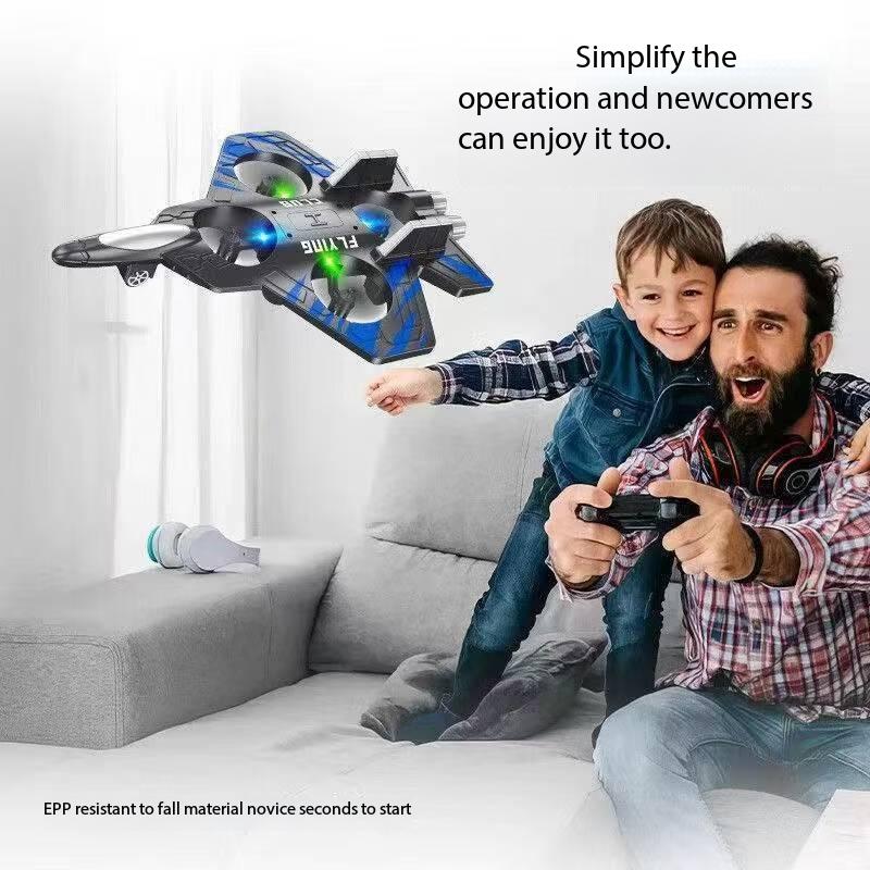 Unique Valentine Gift for Kids | 2026 New Remote Control Glider, Foam Flyer for Family Camping Outdoor Activity