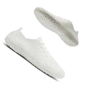 Women's Minimalist Barefoot Slip-On Water Sneakers - Zero-Drop Non-Slip Lightweight Breathable Low-Top Shoes for Beach Outdoor Running Walking