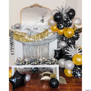 9 Ft. Ready-to-Hang Metallic Tinsel Fringe Garland